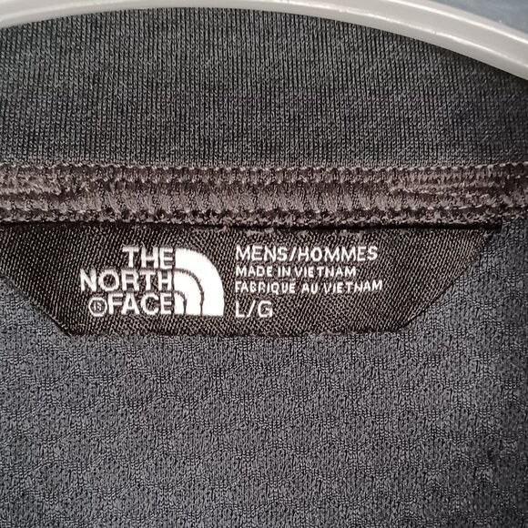 The North Face Flash Dry Top Mens Large Dark Gray 1/4 Zip Long Sleeve Activewear - Picture 9 of 9